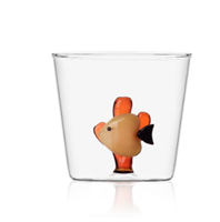 Bicchiere Ichendorf Milano in Vetro T-PESCE GIALLO AMBRA